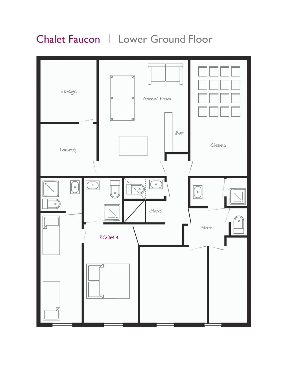 Chalet Faucon (Family) Les Menuires Floor Plan 3